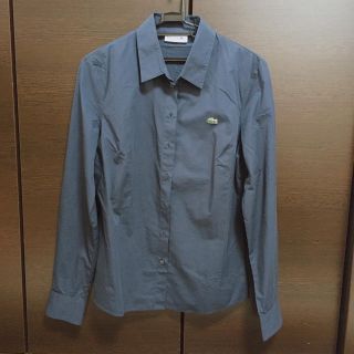 ラコステ(LACOSTE)のラコステ　シャツ　ネイビー　36(シャツ/ブラウス(長袖/七分))