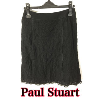 ポールスチュアート(Paul Stuart)のポールスチュアート スカート 黒 サイズ6(ひざ丈スカート)