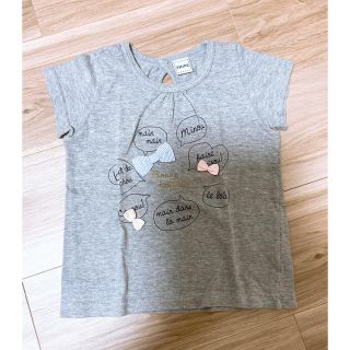 シップス(SHIPS)のSHIPSリボンデザインTシャツ女の子サイズ90(Tシャツ/カットソー)