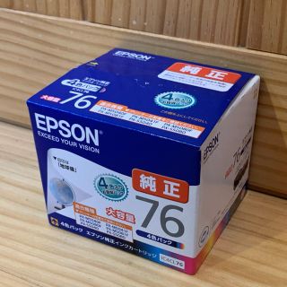 エプソン(EPSON)のEPSON  エプソン 純正インクカートリッジ 76   4色セット(PC周辺機器)