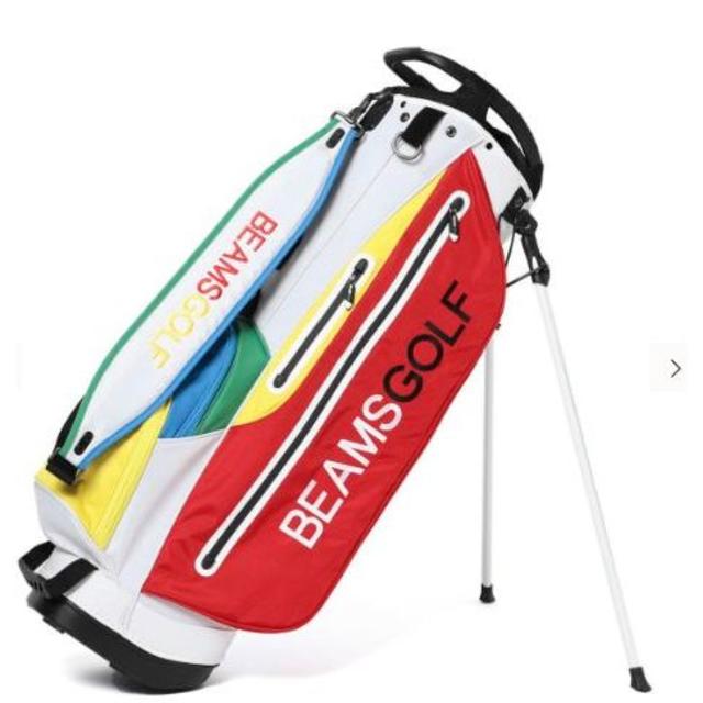 BEAMS GOLF /マルチカラー スタンド キャディバッグ■