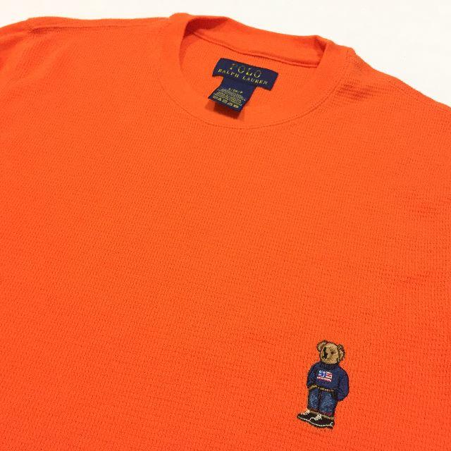 POLO RALPH LAUREN(ポロラルフローレン)の新品　US Ｓ　アウトレット　ラルフローレン　ポロベア　サーマル　ロンＴ メンズのトップス(Tシャツ/カットソー(七分/長袖))の商品写真