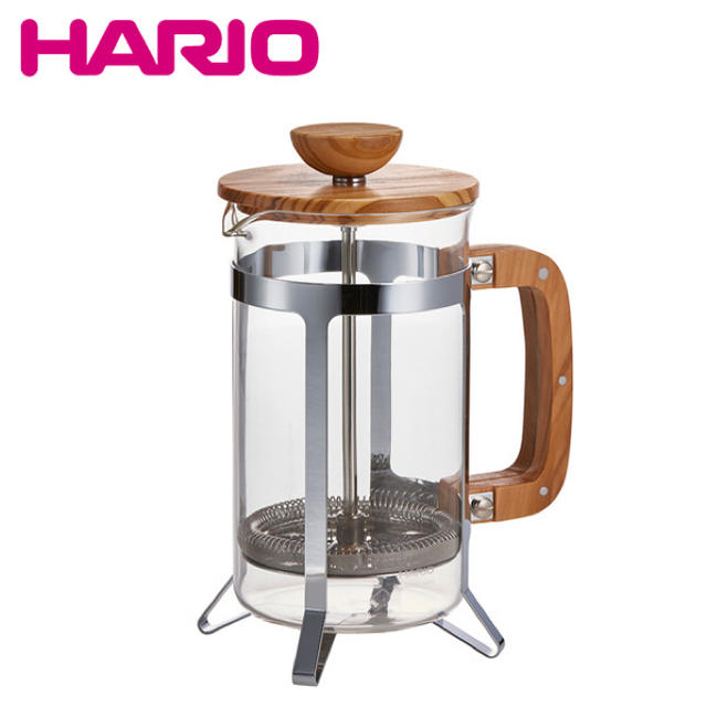 HARIO(ハリオ)の【新品】HARIO　カフェプレス・ウッド　600ml（4杯用） インテリア/住まい/日用品のキッチン/食器(調理道具/製菓道具)の商品写真