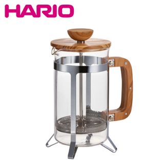 ハリオ(HARIO)の【新品】HARIO　カフェプレス・ウッド　600ml（4杯用）(調理道具/製菓道具)