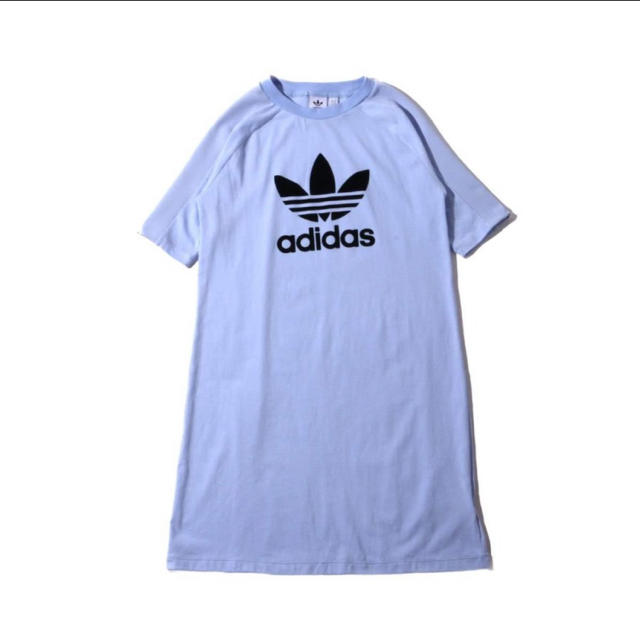 adidas(アディダス)の【新品】adidas TEE DRESS tシャツワンピース 紫　パープル レディースのトップス(Tシャツ(半袖/袖なし))の商品写真