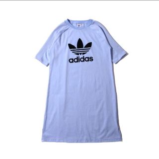 アディダス(adidas)の【新品】adidas TEE DRESS tシャツワンピース 紫　パープル(Tシャツ(半袖/袖なし))