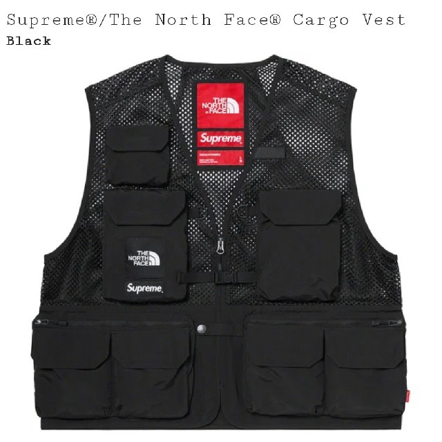 Supreme The North Face Cargo Vest 黒M