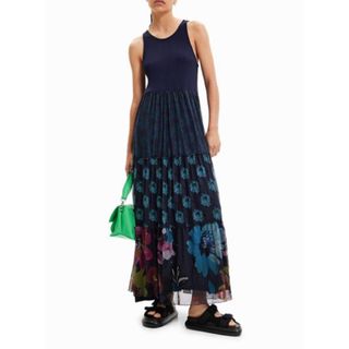 デシグアル(DESIGUAL)の新品✨タグ付き♪デシグアル　ロングワンピース　チュール💖　大特価‼️(その他)