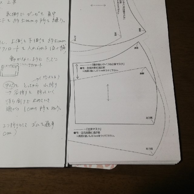 立体 マスク の 型紙 の 作り方