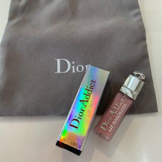 クリスチャンディオール(Christian Dior)のディオールアディクト リップ マキシマイザーミニサイズ001箱付き(リップグロス)