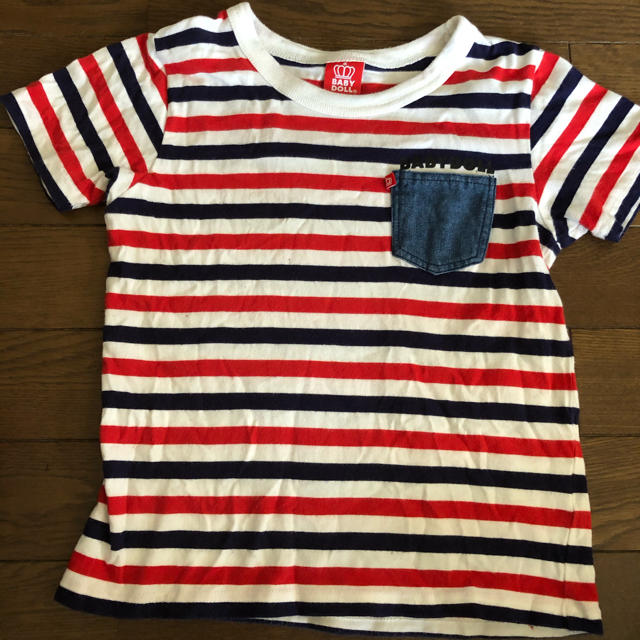 BABYDOLL(ベビードール)の♡ベビードール　ボーダー Tシャツ♡ 130 キッズ/ベビー/マタニティのキッズ服男の子用(90cm~)(Tシャツ/カットソー)の商品写真