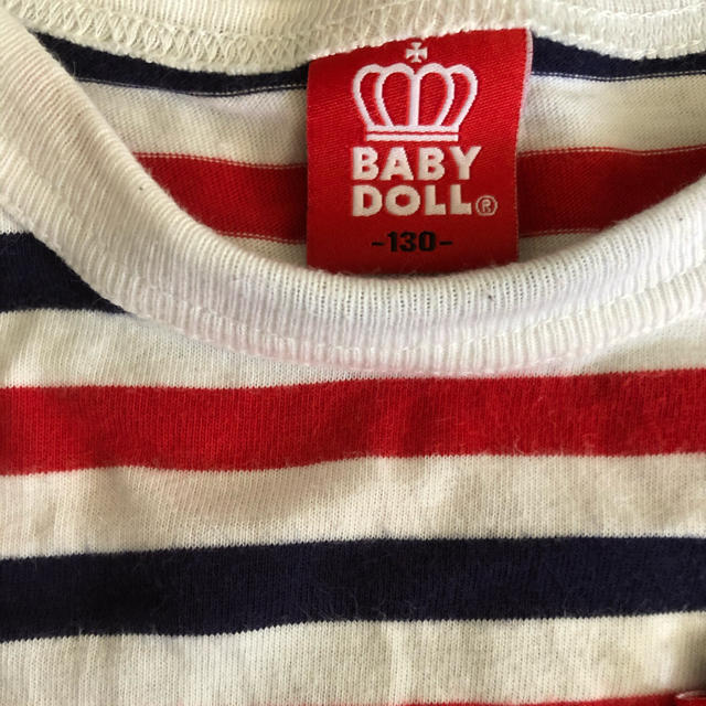 BABYDOLL(ベビードール)の♡ベビードール　ボーダー Tシャツ♡ 130 キッズ/ベビー/マタニティのキッズ服男の子用(90cm~)(Tシャツ/カットソー)の商品写真