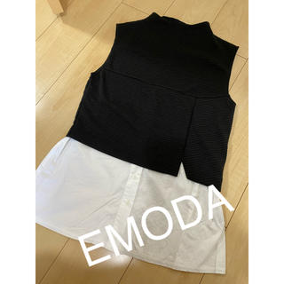 エモダ(EMODA)のEMODA レイヤードトップス カットソー(カットソー(半袖/袖なし))