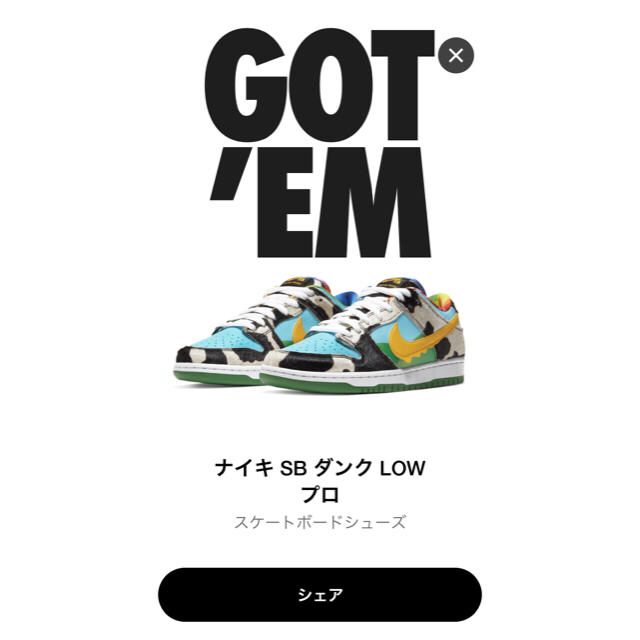 スニーカーNIKE SB BEN JERRY'S 26.5ベン ジェリーズ　ナイキ　ダンク