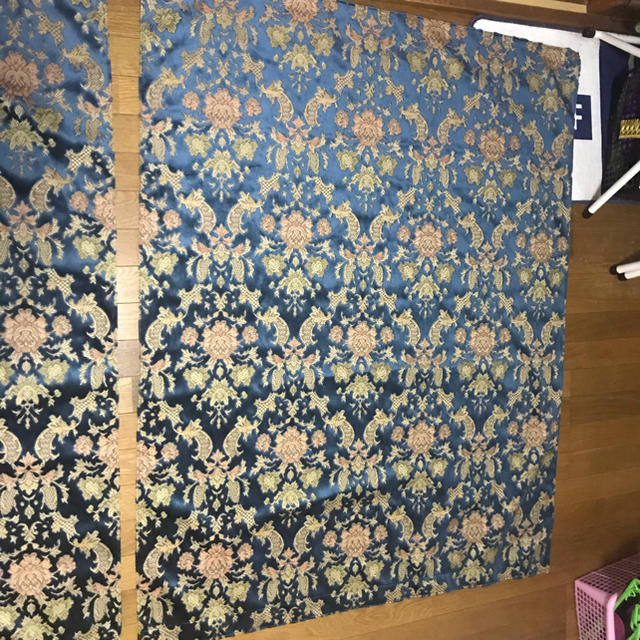 金華山 バレンタイン 新品 センターカーテン2枚組 デコトラ レトロ-