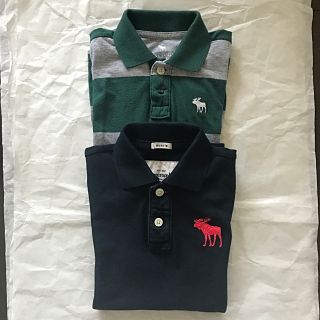 アバクロンビーアンドフィッチ(Abercrombie&Fitch)のアバクロ 男の子 ポロシャツ M  二枚セット(Tシャツ/カットソー)