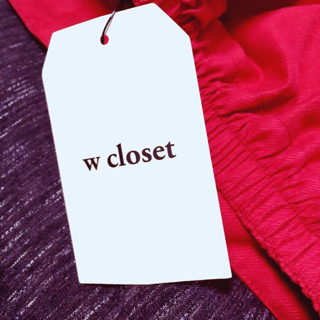 w closet(ダブルクローゼット)のw closet 赤 スカート レディースのスカート(ひざ丈スカート)の商品写真