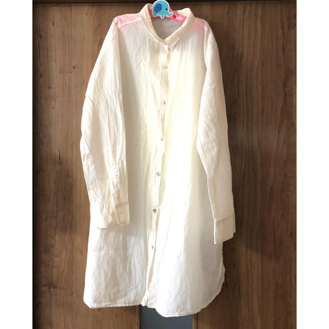 evam eva(エヴァムエヴァ)のevam eva linen long shirt レディースのトップス(シャツ/ブラウス(長袖/七分))の商品写真