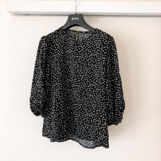 ザラ(ZARA)の【値下げ】ZARA ドット　チュニックブラウス　Ｍ(チュニック)