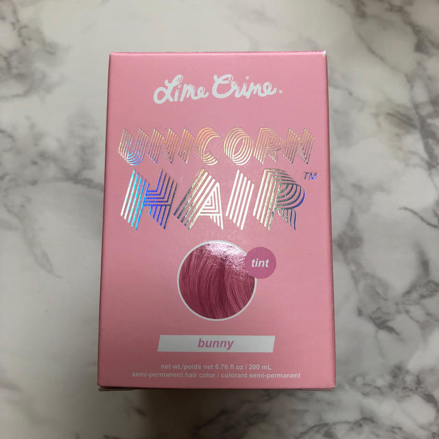 Lime Crime(ライムクライム)の新品未使用！Lime Crime unicorn hair tint bunny コスメ/美容のヘアケア/スタイリング(カラーリング剤)の商品写真