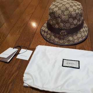 グッチ(Gucci)のGUCCI　ハット　帽子　GGキャンバス フェドラハット(ハット)