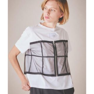 アメリヴィンテージ(Ameri VINTAGE)のameri  STUDIOUS別注チュールドッキングTシャツ (Tシャツ(半袖/袖なし))