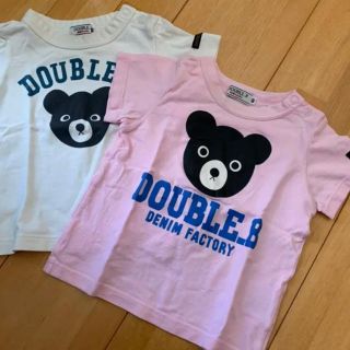 ダブルビー(DOUBLE.B)のミキハウスダブルB 半袖Tシャツ二枚セット(Ｔシャツ)