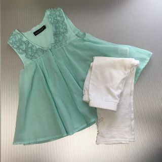 ベベ(BeBe)のbebe チュニック　100 レギンス付き(Tシャツ/カットソー)