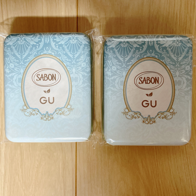 SABON(サボン)のGU ×SABONノベルティ:オリジナル缶ケース【2個】値下いたしました エンタメ/ホビーのコレクション(ノベルティグッズ)の商品写真