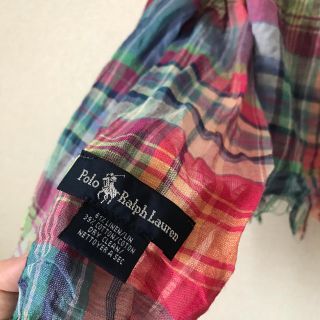 ポロラルフローレン(POLO RALPH LAUREN)の春夏用　美品ストール(ストール/パシュミナ)