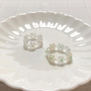 ビーズリング　비즈반지　ハンドメイド　リング(リング)