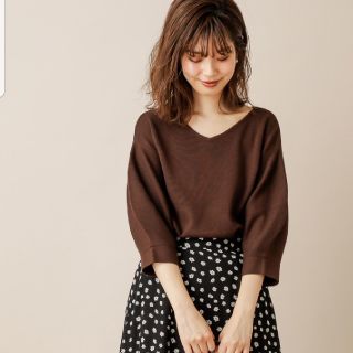 ナチュラルクチュール(natural couture)のnatural couture　前後2WAYバルーン袖ニット　新品未使用(ニット/セーター)