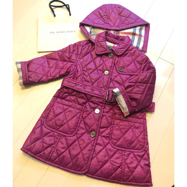 BURBERRY(バーバリー)の明日まで‼︎☆BURBERRY☆キルティングコート☆100 キッズ/ベビー/マタニティのキッズ服女の子用(90cm~)(コート)の商品写真