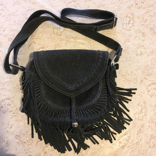 リアルレザー　フリンジバッグ　real leather fringe bag(ショルダーバッグ)