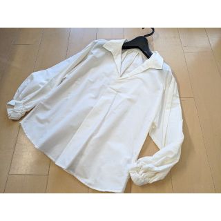 スピックアンドスパン(Spick & Span)のスピック＆スパン スキッパーギャザーブラウス コットンシルク(シャツ/ブラウス(長袖/七分))