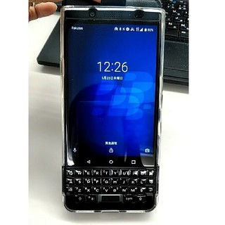 BlackBerry keyone blackedition ケース付(スマートフォン本体)