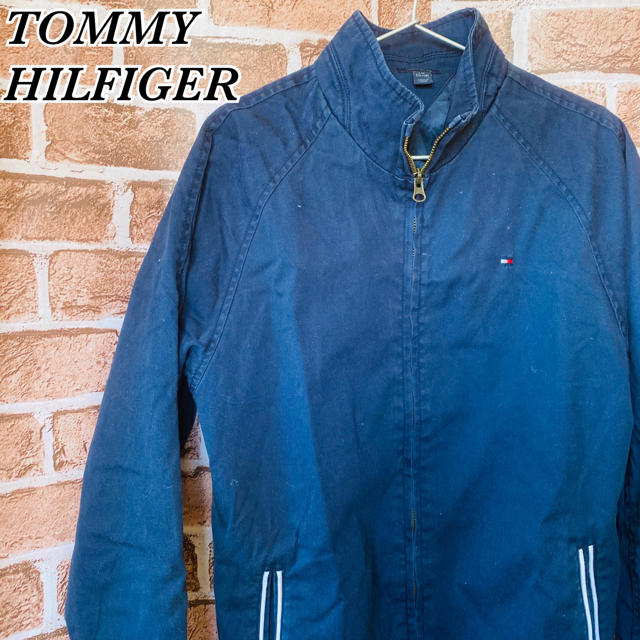 TOMMY HILFIGER(トミーヒルフィガー)の【激レア】古着/トミーヒルフィガー/ジャケット/上着/Lサイズ/メンズ/紺色 メンズのジャケット/アウター(その他)の商品写真