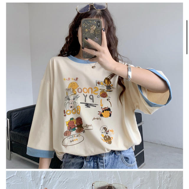 SNOOPY(スヌーピー)のスヌーピー　Tシャツ レディースのトップス(Tシャツ(半袖/袖なし))の商品写真