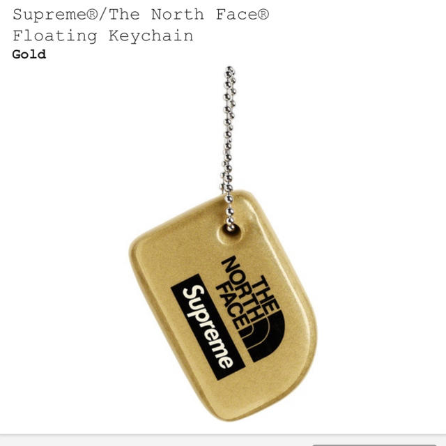 Supreme(シュプリーム)のsupreme  North face keychain gold メンズのファッション小物(キーホルダー)の商品写真