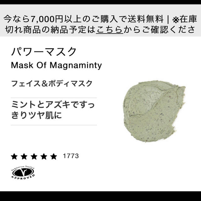 LUSH(ラッシュ)のLUSH パワーマスクSP  新品未使用 コスメ/美容のスキンケア/基礎化粧品(パック/フェイスマスク)の商品写真