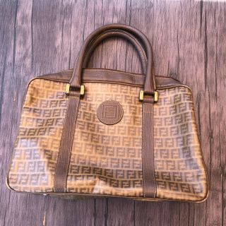 フェンディ(FENDI)のオールドFENDI ズッカバッグ/ヴィンテージフェンディレア(ハンドバッグ)