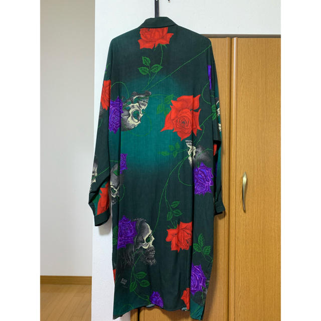 yohji yamamoto ヨウジヤマモト18ss スカルローズ　ロングシャツ