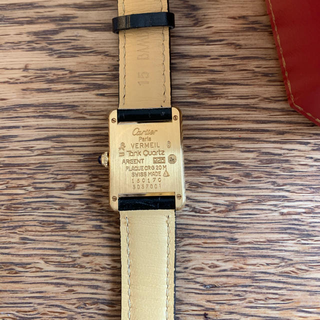 Cartier(カルティエ)のカルティエ　マストタンク　ヴェルメイユ レディースのファッション小物(腕時計)の商品写真