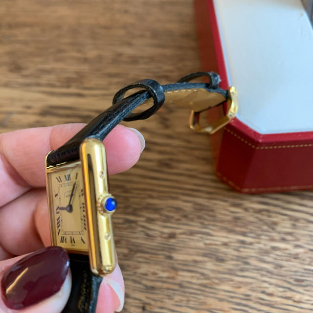 Cartier(カルティエ)のカルティエ　マストタンク　ヴェルメイユ レディースのファッション小物(腕時計)の商品写真