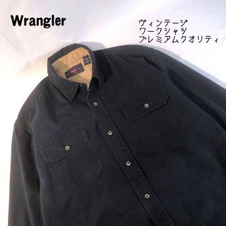 ラングラー(Wrangler)の希少 ラングラー Wrangler ヴィンテージ ワークシャツ ブラック(シャツ)