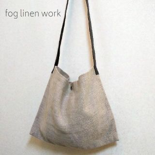 フォグリネンワーク(fog linen work)の新品 fog linen WORK✨リネン 麻 レザーベルト ショルダーバッグ(ショルダーバッグ)