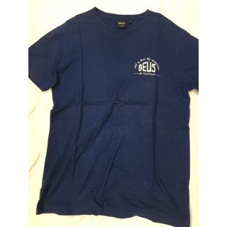 デウスエクスマキナ(Deus ex Machina)のDEUS ネイビーロゴTシャツ　Mサイズ(Tシャツ/カットソー(半袖/袖なし))