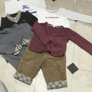 バーバリー(BURBERRY)のバーバリー80.90男の子セット(カーディガン)