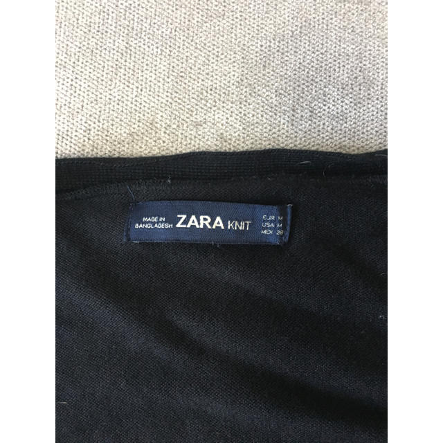 ZARA(ザラ)のZARAドッキングレザーカーディガン⭐M レディースのトップス(カーディガン)の商品写真