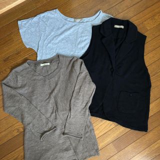 ローリーズファーム(LOWRYS FARM)のローリーズファーム　半袖　長袖　ベスト　3点セット(Tシャツ(半袖/袖なし))